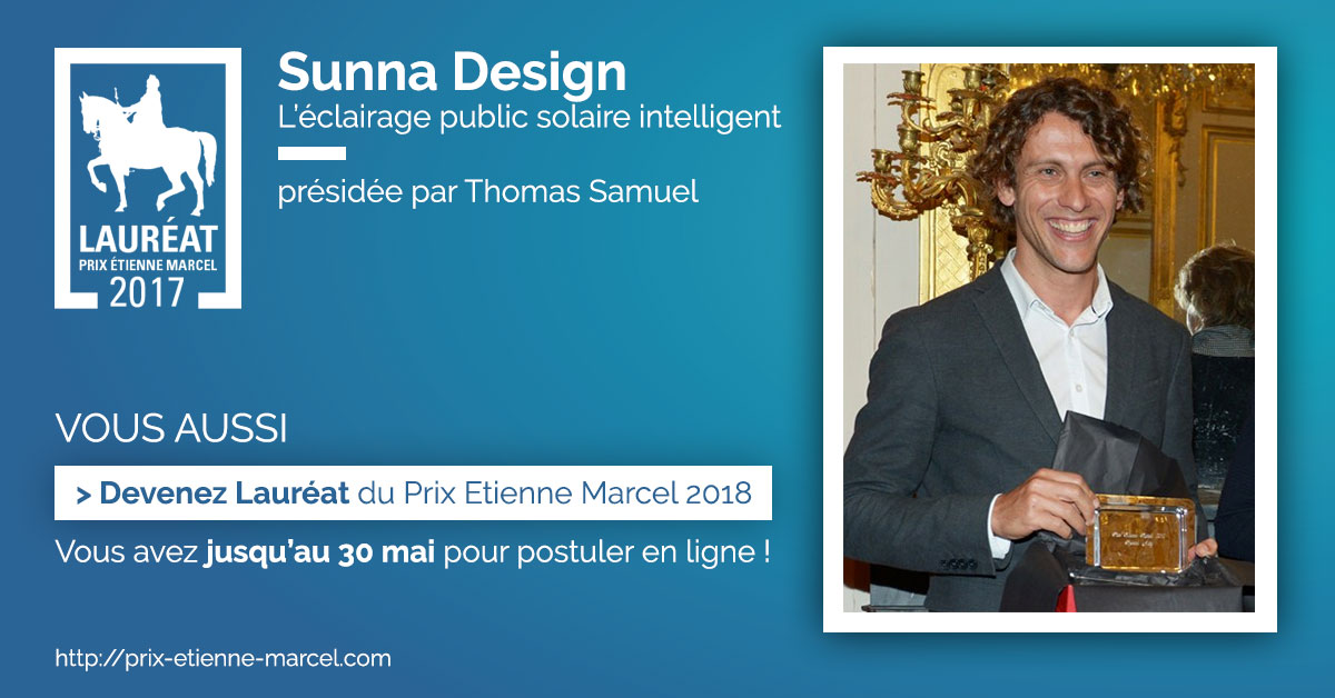 Lauréat Prix Etienne Marcel 2017 - Sunna Design