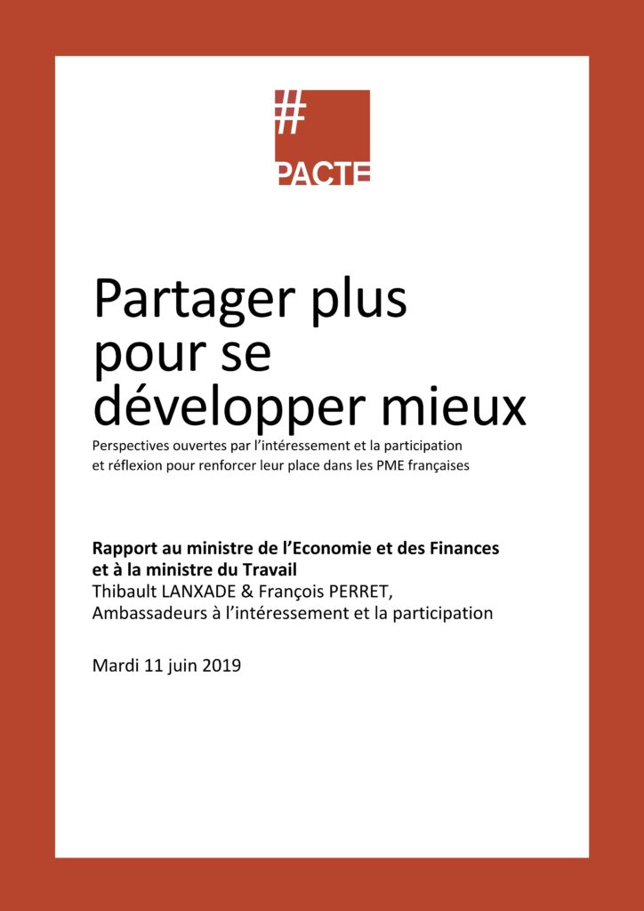 Ce rapport présente les perspectives ouvertes par l'intéressement et la participation et réflexion pour renforcer leur place dans les TPE & PME françaises.