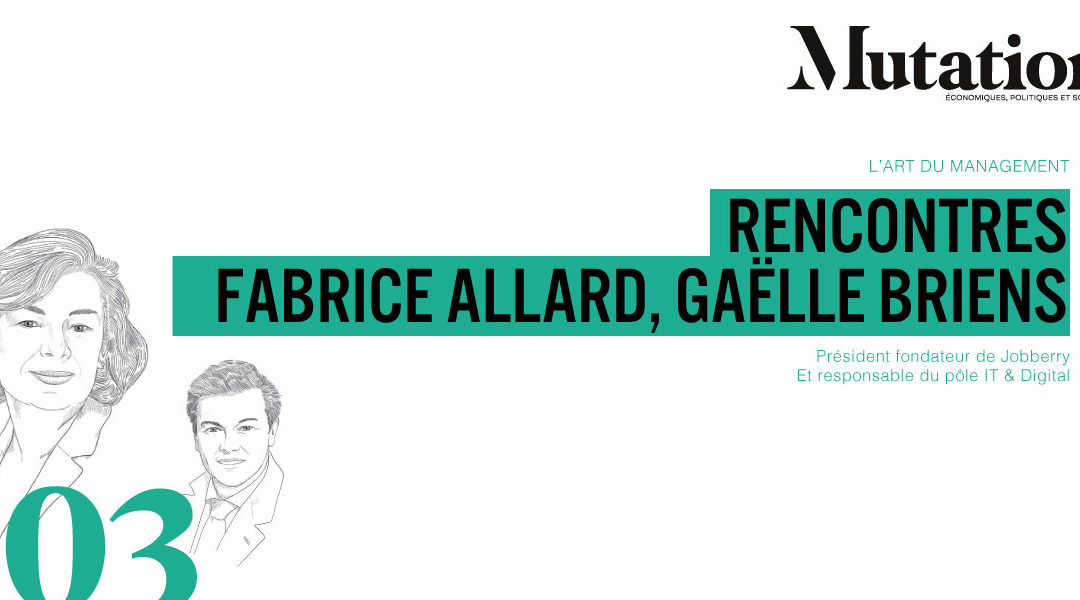 Rencontre :  Fabrice Allard, fondateur de Jobbery et Gaëlle Briens, responsable du pôle IT & Digital