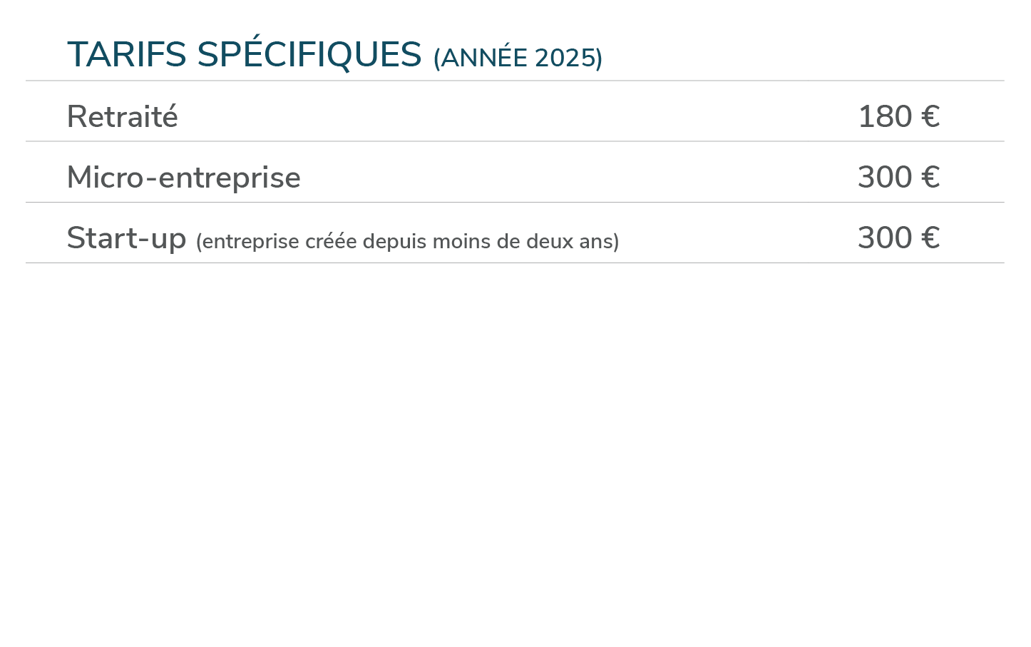 Tarif spécifiques d'adhésion à la CPME Paris pour l'année 2025