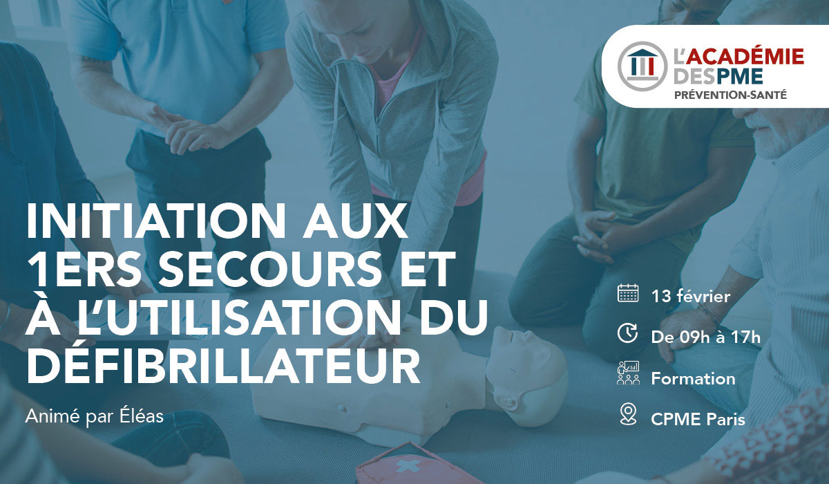 Formation santé : initiation aux 1er secours et à l’utilisation d’un défibrillateur