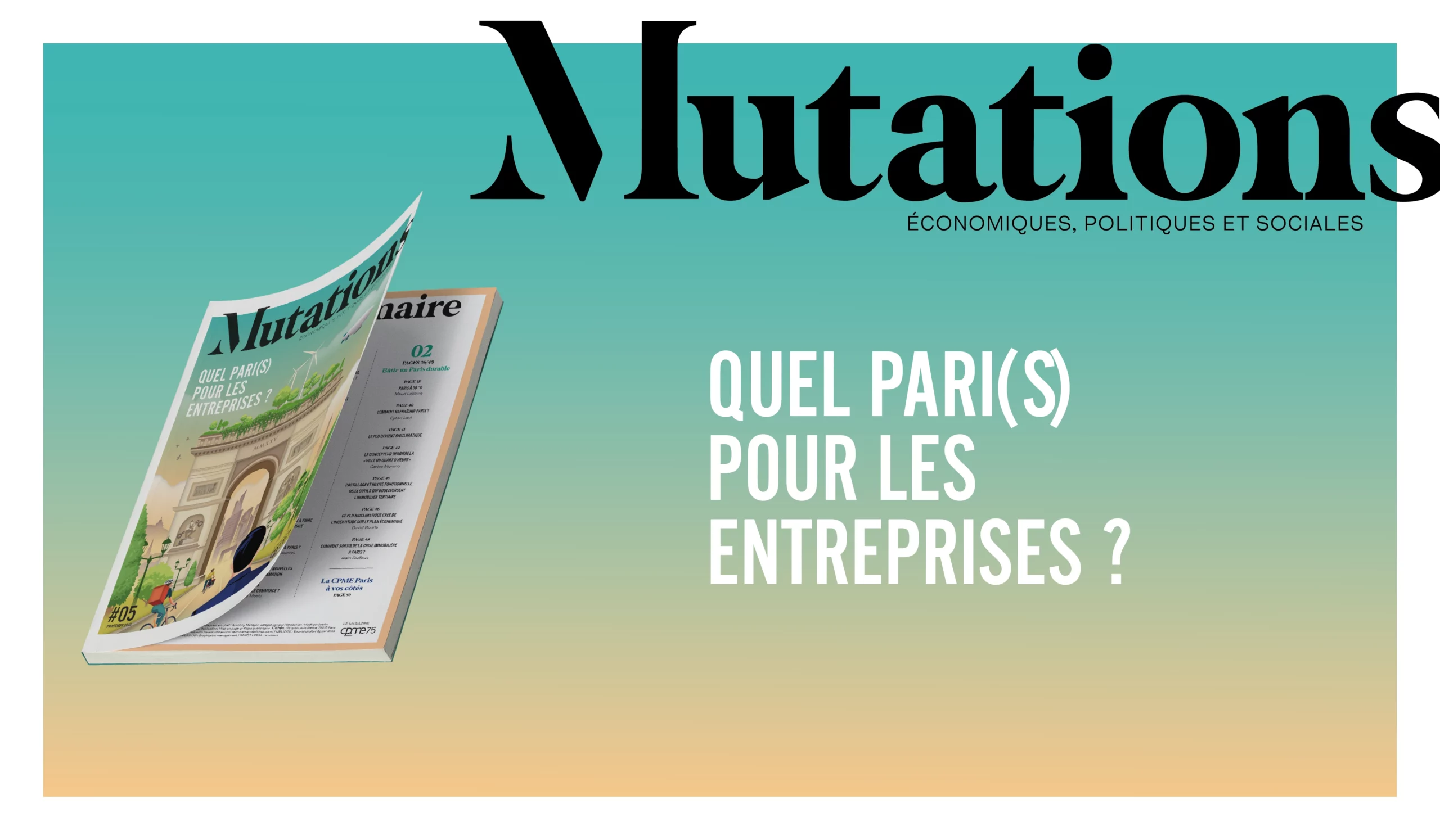 Mutations #5 – Quel Pari(s) pour les entreprises ?
